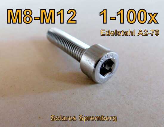 Zylinderkopfschrauben / Innenseckskantschrauben