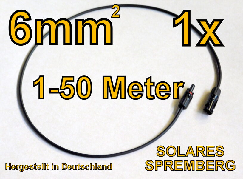 Solarkabelverlängerungen 6mm²