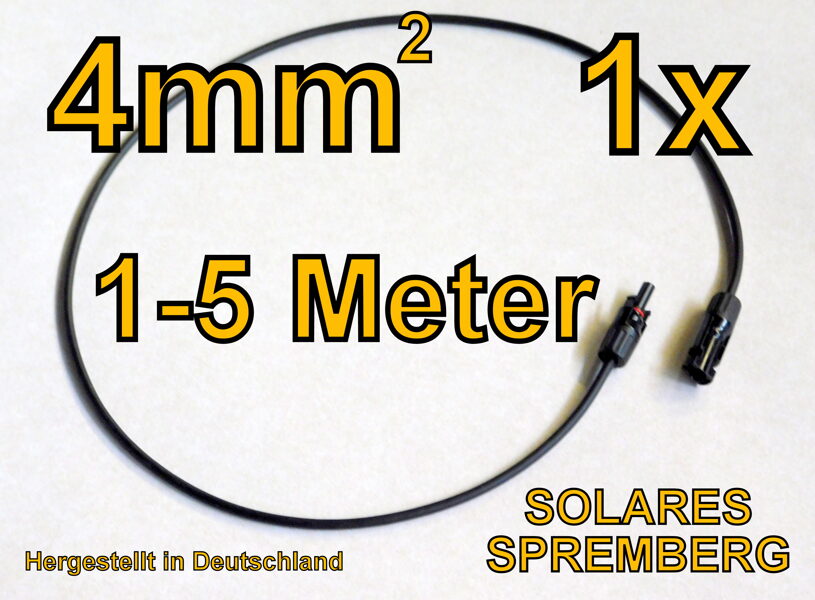 Solarkabelverlängerungen 4mm²