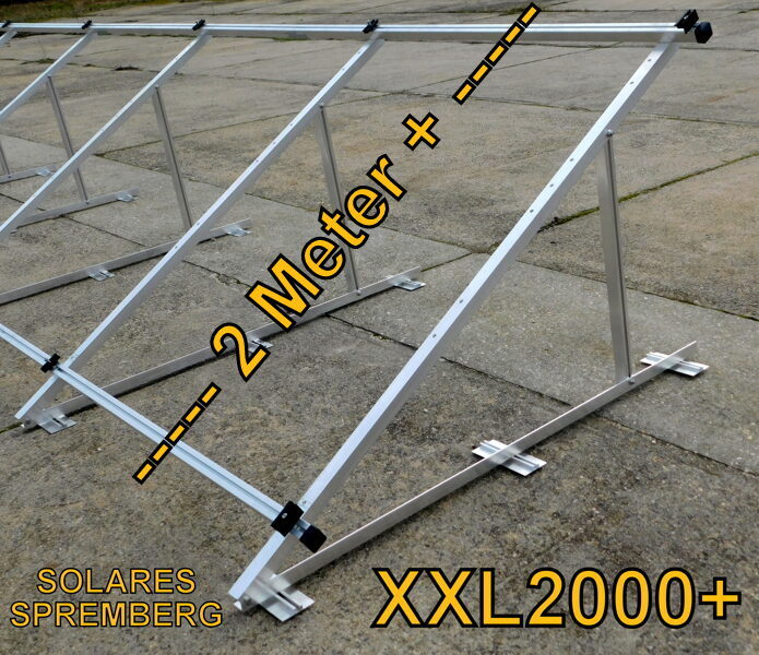 Aufständerung XXL2000+ vertikal / hochkant