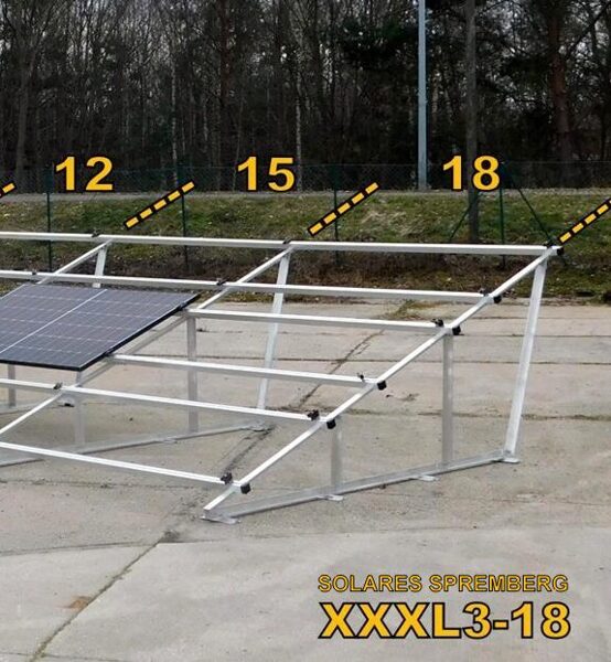 Aufständerung XXXL dreifach horizontal / quer