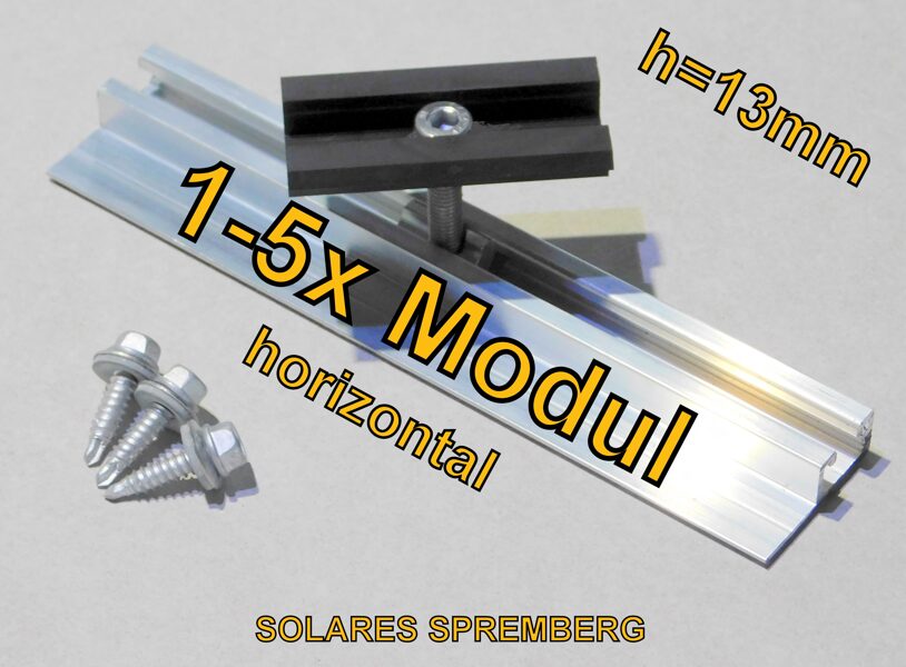 Hochsicke horizontal / quer / H=13mm