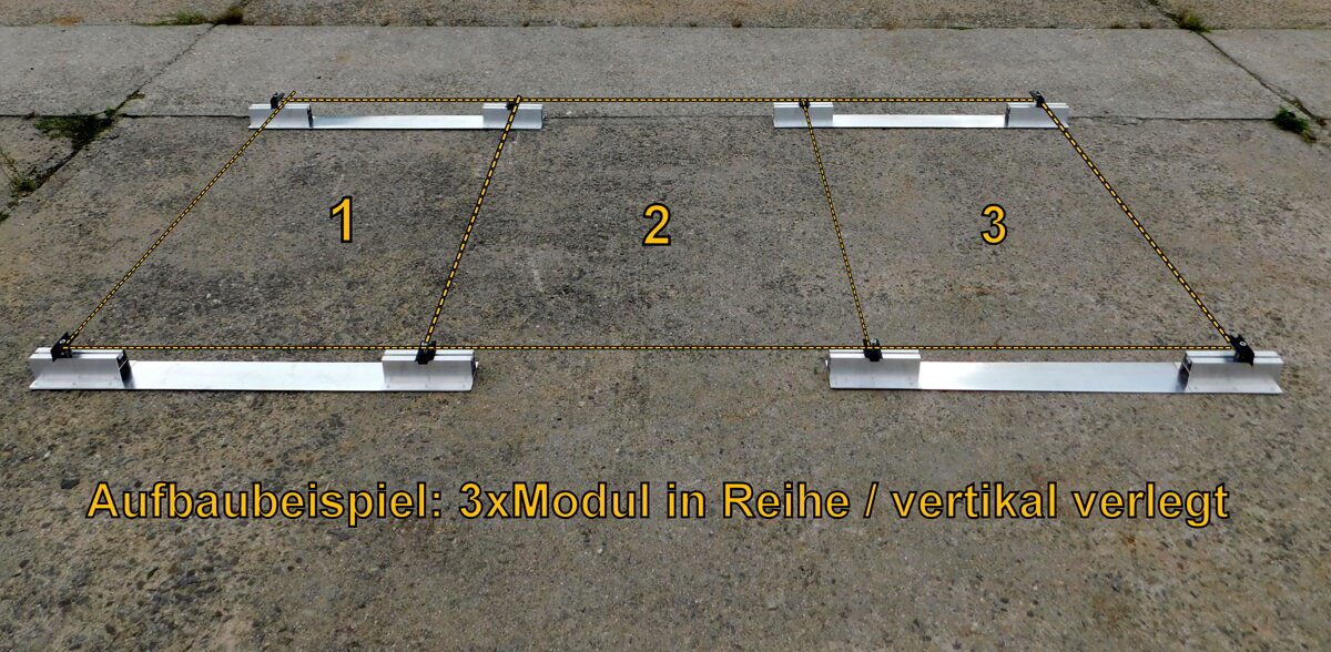 2x Ballastierungsmulde Ballastierung Schrägdach 6x10x120cm Aluminium EBDM beschichtet 