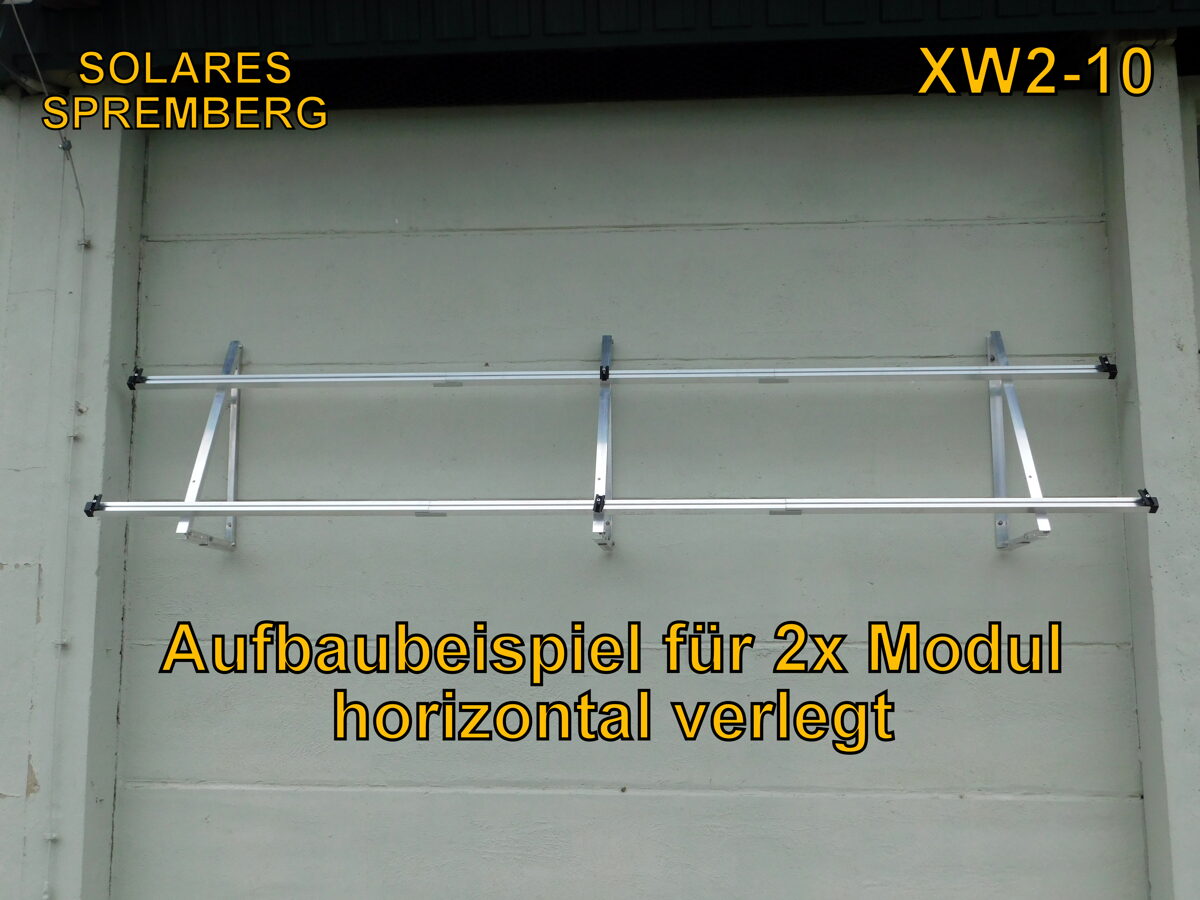 Komplettlösung Fassade XW2 1-10+x Module in Reihe flexibel / horizontal / hochfest /  made in germany