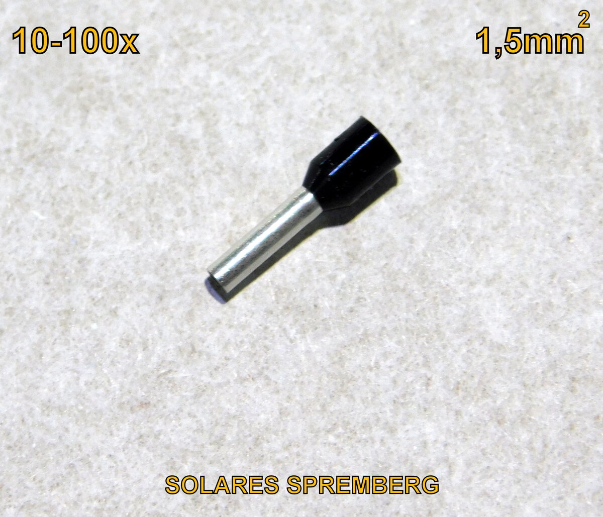 Klauke Aderendhülsen 1,5 mm² isoliert, schwarz (1000 Stk