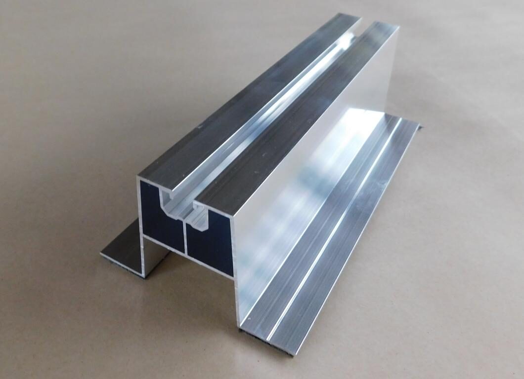 4-100x Montageschiene 200mm beschichtet Aluminium für Flachdach Trapezblech Fassade Bitumdach 60x90x200mm M8 Nut