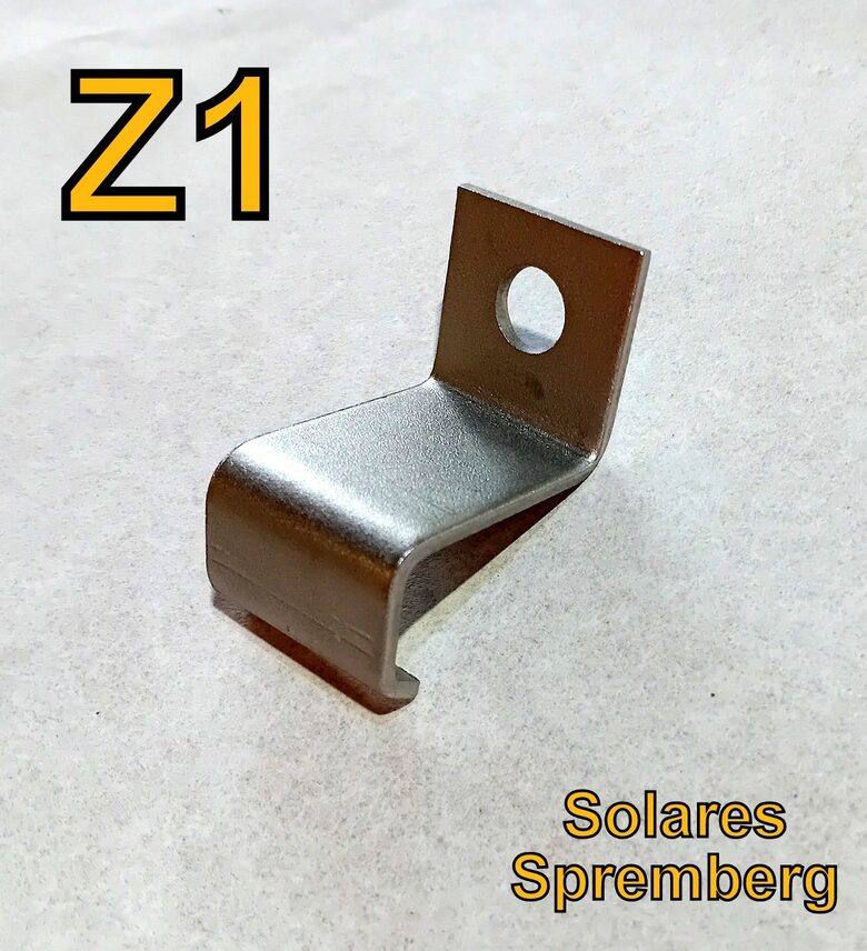 1-100x Kreuzverbundklemme Z1 Winkel  Edelstahl Adapter M10 L1-L9