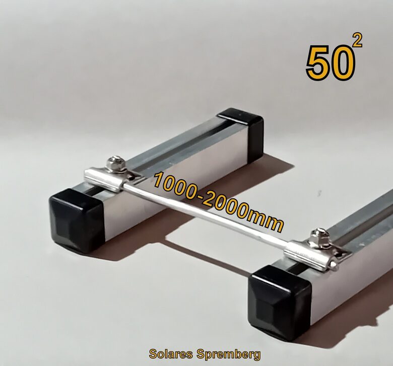 1x Komplettlösung Potenzialausgleichsklemme Aluminiumdraht d=8 50mm2  für Montageschiene L1-L9 