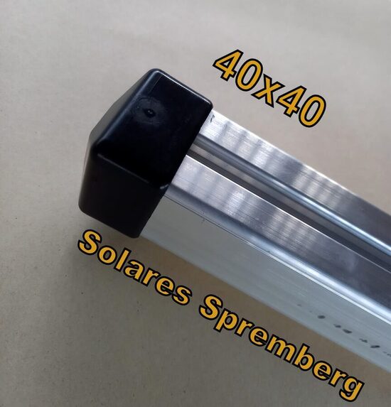 1x Endkappe schwarz Unterkonstruktion 40x40 für Solaranlage PV-Anlage L1 L2 L3 L9