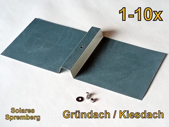1-10x Ballastmulde / Ballastwanne / Gründach / Kiesdach / 4,5x67x30cm Edelstahl / M10 / blank oder beschichtet / EPDM