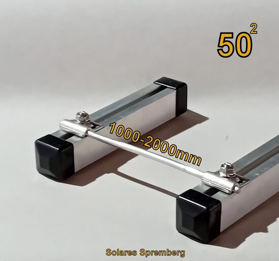 1x Komplettlösung Potenzialausgleichsklemme Aluminiumdraht d=8 50mm2  für Montageschiene L1-L9 