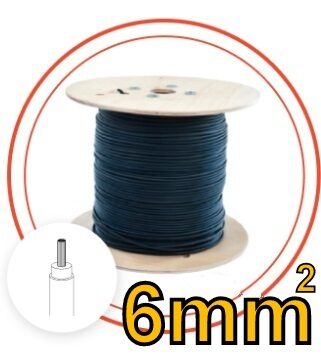 10-500 Meter 6 mm² H1Z2Z2-K Schwarz Kabel KBE Berlin Photovoltaikkabel / Solarkabel / Solarleitung