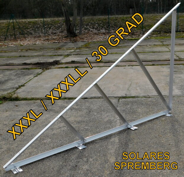 Basisdreieck XXXL/XXXLL 320cm vertikal / horizontal fest 10-30 Grad 40x40x4mm hochfest